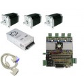 KIT elettronica per pantografo CNC con scheda elettronica 4 assi e 3 motori 1,8 Nm MADE IN ITALY- complete Kit for CNC